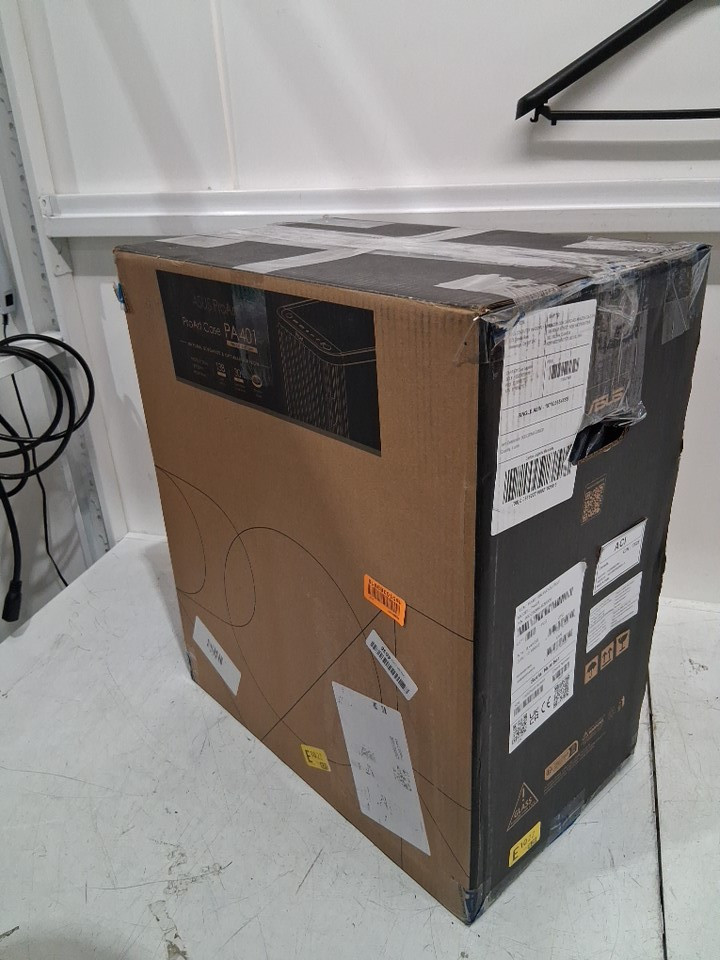 ASUS ProArt E-ATX Case with Tempered Glass Panel with 100mm and 2x 200mm Fans - 420mm Radiator Support - Black Wood (model : PA401) image 2
