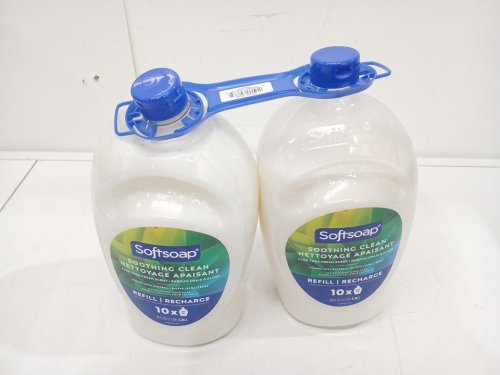 2pk softsoap soothing clean hand soap refills - 2.36l/each - aloe vera fresh scent (model: PS0043430) image 2