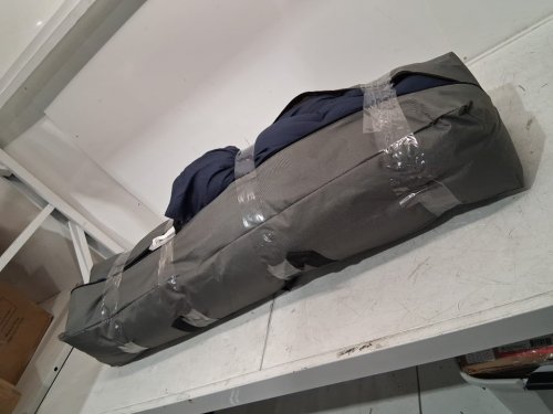 Overmont oversized folding Camping Cot with Mattress - 75" x 28" x 14" - 550lbs CAP - cyan (model: Om006012) image 2