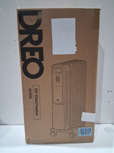 DREO electric Oil-filled radiator Heater with remote control - 1500w - dark Grey (Model: DR-HSH010) image 2