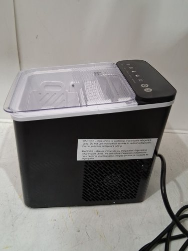 EUHOMY SELF-CLEANING BULLET COUNTERTOP ICE MAKER WITH ICE SCOOP - MAKES 27LB PER DAY - BLACK (MODEL: im021-bbl-caeh / IMB1008CA-UL) image 4