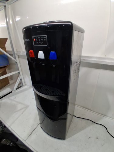 KFJZGZZ 2 in 1 Water Dispenser with Built-in ice Machine - 12.4" x 14" x 40.2" - Black (Model: home) image 4