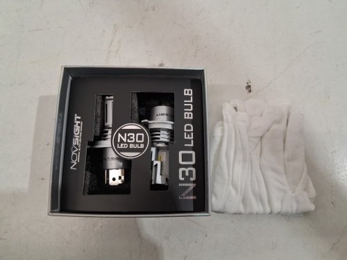 2pk NOVSIGHT H4/9003/HB2 HI LED Headlight Bulbs - 30000LM/6500K (Cool white) image 2