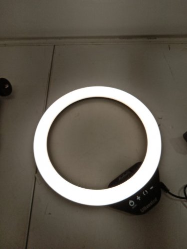 UBeesize Selfie Ring led Light with Stand and Phone holder for Video Recording ＆ Live streaming - 10" ring ' 62" stand - BLACK image 5