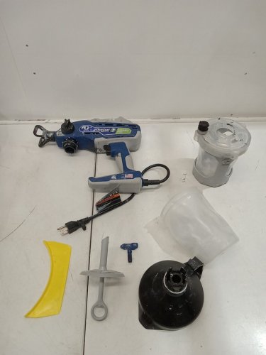 graco truecoat 360° airless paint sprayer with single speed - up to 2gal projects - blue/grey (model:26d280) image 3