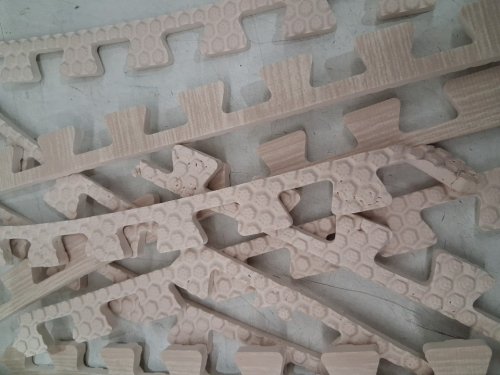 12PK Interlocking Exercise Foam Mats - 24" x 24" - LIGHT WALNUT WOOD image 4
