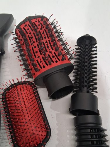 conair infinitipro "the knot dr." all-in-one dryer brush dry & styler - black / red image 4