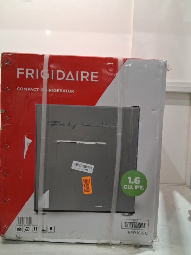 Frigidaire compact Mini Fridge - 1.6 Cubic Feet - Stainless Steel / silver (Model: EFR182-C) image 2