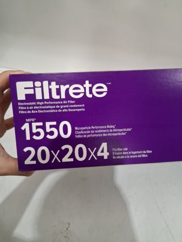 2PK Filtrete 3M Furnace Air Filter Allergen, Bacteria & Virus- 20" x 20" x 4"- white (model:ndp02-4-2pk-1e) image 4