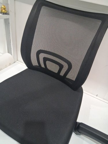 bestoffice adjustable ergonomic home office desk chair - 18" x 21.5" - black image 4