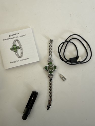 ENERGYPORT Fitness Tracker for Women COMPATIBLE WITH iOS AND ANDROID - SILVER/GREEN (MODEL: EP01) image 3