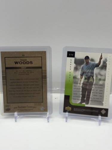 4 ASSTD TIGER WOODS GOLF CARDS image 3