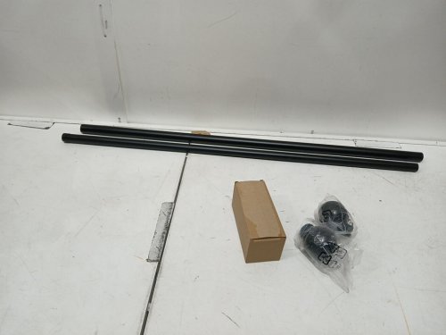 AMAZON BASICS CURTAIN ROD WITH ROUND FINIALS - 36"-72" - BLACK image 3