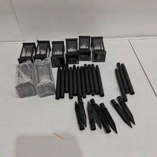 8PK BesLowe WATERPROOF SOLAR PATHWAY LAWN LIGHTS - BLACK (MODEL: SZ-22002) image 6