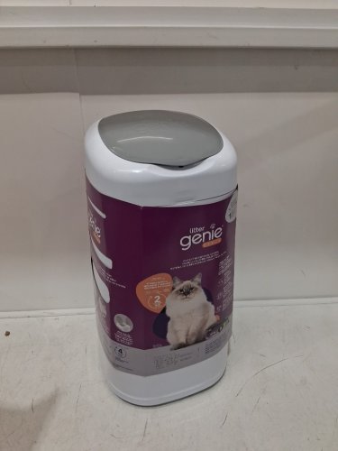 Litter Genie Standard Pail with scoop and holder - 17" - white/grey (MODEL: 1000710) image 3