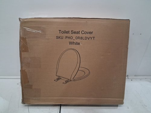 Garvee Round Toilet Seat with Slow Soft Close - 17" - white (model: pho-0r8ldvyt) image 4