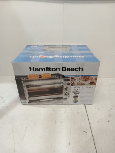 Hamilton Beach 2-in-1 Microwave oven and toaster - black/silver (Model: 31156J) image 2