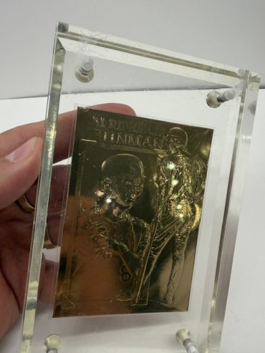 1995 BLEACHERS CALVIN RIPKEN JR. IRONMAN 23KT GOLD CARD SERIAL #2543 image 3