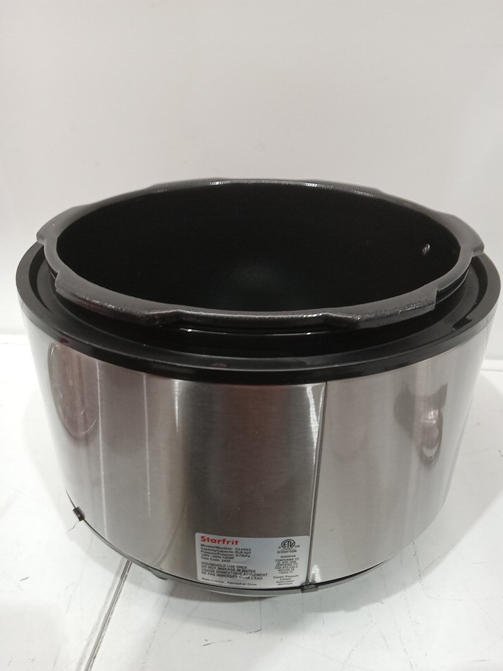 STARFRIT ELECTRIC PRESSURE COOKER - STEAM TRAY, MEASURING CUP & SPATULA- 8L CAPACITY - BLACK (MODEL: 024603) image 14