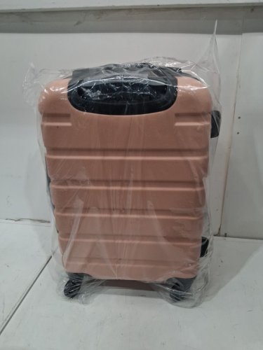 coolife  Hardshell Lightweight TSA Lock spinner wheel luggage - 20" - pink image 3