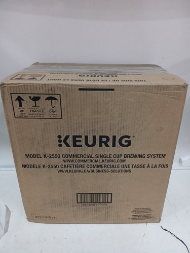 keurig digital commercial SINGLE cup brewer  - 12cup - black / silver (MODEL: k-2550) image 2