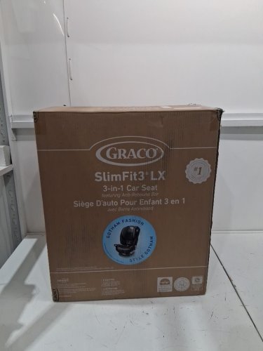 Graco SlimFit3 LX 3-in-1 Car Seat with Anti-Rebound Bar - Gotham GREY/ BLACK (MODEL: 2184499) image 2