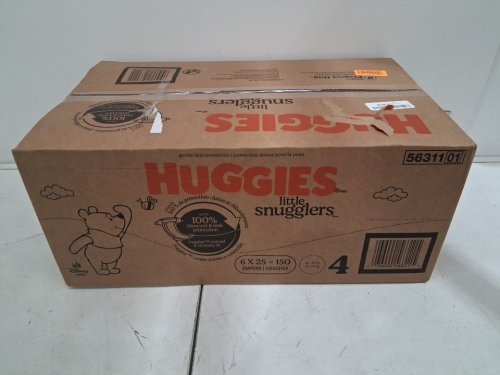 150pk huggies disney baby little snugglers disposable diapers - size 4 - winnie the pooh (model: 56311) image 2