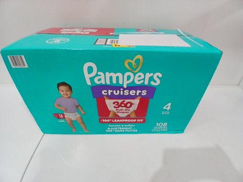 108PK PAMPERS CRUISERS DISPOSABLE BABY DIAPERS - SIZE 4 image 2