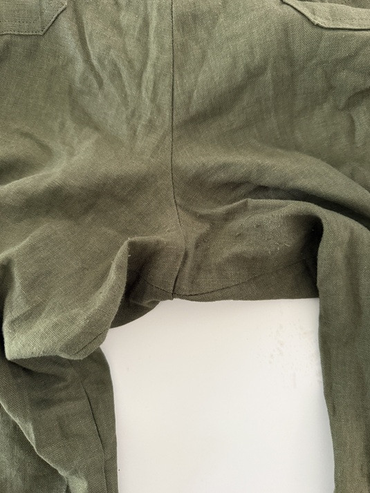 WOMEN'S BANANA REPUBLIC LINEN BLEND PANTS - MEDIUM - GREEN (STYLE: 1975403) image 2