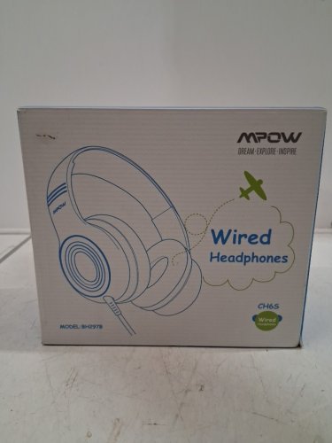 kid's mpow wired headphones - pink/white (model: bh297b) image 3