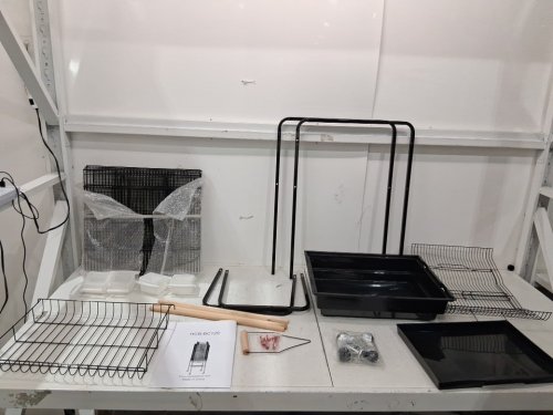 hbc bird cage with wheels - 64" - black (model: hcb-bc129-black) image 2