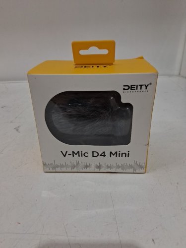 Deity V-Mic D4 Mini On-Camera Microphone - Compatible with DSLR - Black / Grey / Yellow image 2