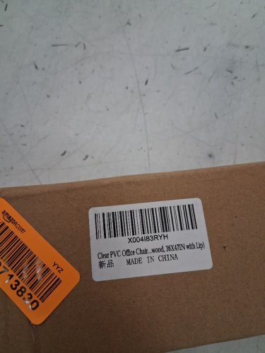 Clear Office Hardwood Chair Mat - 48" x 36" - Clear image 4