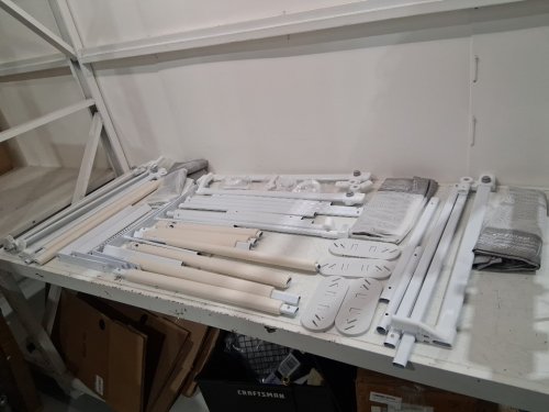 Aquavogue 3-Pack Full Size Bed Rails - 74.8" x 74.8" x 54" - grey (model: BR-G-SKY) image 3