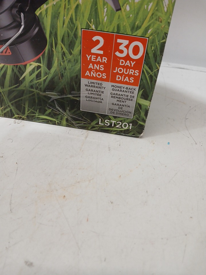 BLACK+DECKER STRING TRIMMER/EDGER - 10" - BLACK/ORANGE (MODEL: LST201-ca) image 2