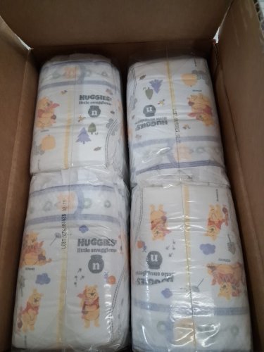 84PK HUGGIES LITTLE SNUGGLERS DISPOSABLE DIAPERS - SIZE NEWBORN (UP TO 10LBS) - DISNEY BABY WINNIE THE POOH image 2
