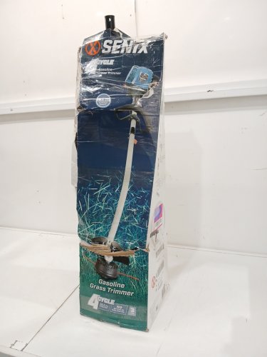 SENIX 4-Cycle Curved Shaft Gas Powered String Trimmer - 17.7" - Blue/Grey (Model: GTC4QL-L) image 3