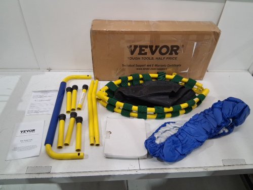indoor/outdoor mini trampoline with foam handle for kids - 3ft - blue/yellow (model: tx-b6232d-36in) image 2