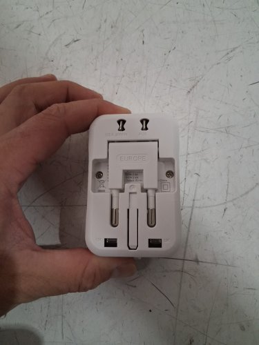 SAUNORCH 3 in 1 plug Worldwide Travel Adapter 2.4A Type C & 2.4A USB-A Ports  - 100V - 250V - white (model: SL-185T) image 4