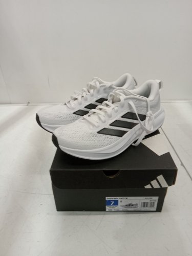 WOMENS ADIDAS RESPONSE PACE RUNNING SHOES - size 7 - WHITE/BLACK (STYLE: 1977627) image 2