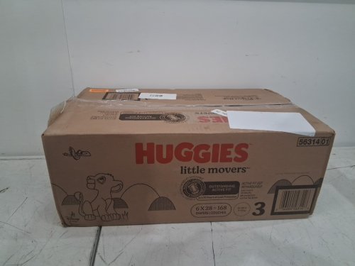 168PK HUGGIES LITTLE MOVERS BABY DIAPERS - SIZE 3 (16-28LBS) - DISNEY THE LION KING LIMITED EDITION (model: 5631401) image 2