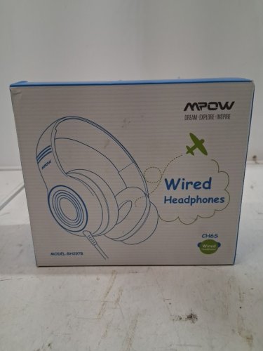 kid's mpow wired headphones - pink/white (model: bh297b) image 3