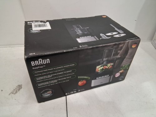 Braun 8 Cup Food Processor - 2.1L Capacity - 550 W - Silver - (MODEL : FP3211SI) image 11