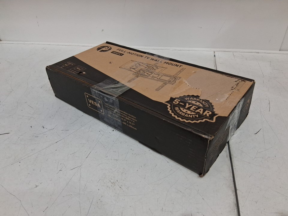 pipishell full motion tv wall mount bracket with swivel extension - 26"- 65" - 99lbs capacity - black (model: pimfk1) image 8