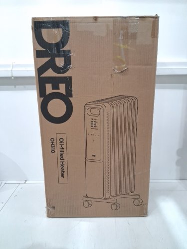 DREO electric Oil-filled radiator Heater with remote control - 1500w - dark Grey (Model: DR-HSH010) image 2
