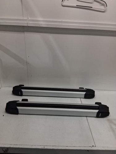 2PC Aluminum Universal Car Roof Rack for Skis and Snowboards - Holds Up to 6 Pairs of Skis or 4 Snowboards - Black/Silver (Model: XDZ-006-SH) image 3