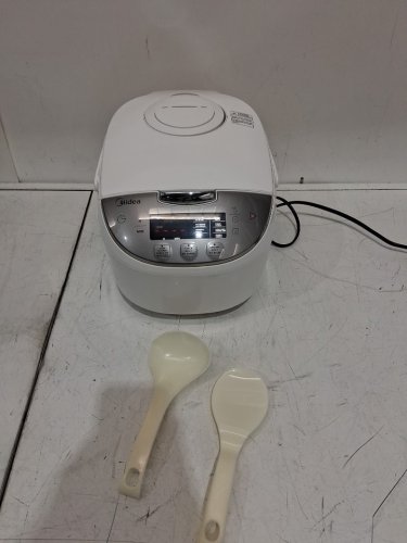 MIDEA LOW SUGAR FUNCTION RICE COOKER WITH STAINLESS STEEL STEAMER - 6 CUP - WHITE (MODEL: 1993090/ MRC300DTCPW)) image 3