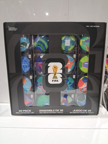 16pc fifa world cup 2026 host cities soccer ball set in display box - size 1(mini) - assorted (model: 1872202) image 2
