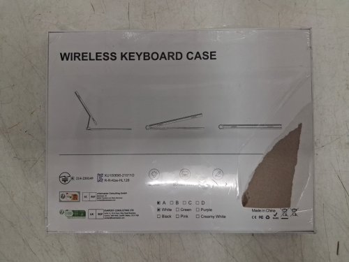 Wireless Magic Keyboard Case Compatible with Samsung Galaxy Tab S9 / S8 / S7 - White (Model: 158/159 ) image 2