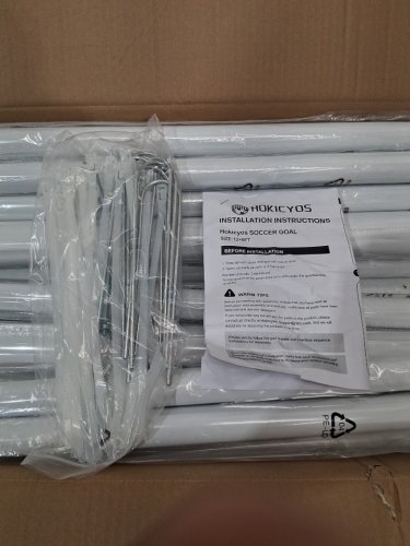 HOKICYOS SOCCER GOAL - 12FT X 6FT X 3.9FT - WHITE (MODEL: B0FC6JCMJH) image 5